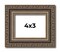 Photo Size Sculpted Silver Picture Frame - UV Acrylic, Foam Board Backing, Hanging Hardware